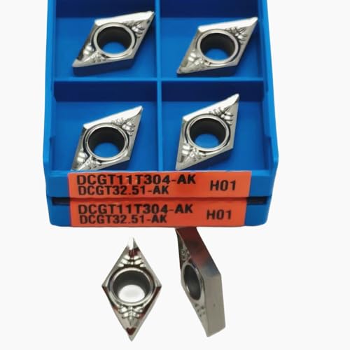 10 stücke DCGT11T302 DCGT11T304 DCGT11T308 AK H01 Drehen Klingen Drehmaschine for Aluminium(DCGT11T304-AK H01) von AYLFGSMG