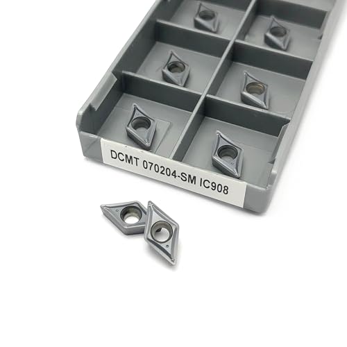 10 stücke DCMT070204 SM IC907 DCMT070204 SM IC908 Hartmetall Einsätze Externe Drehen Werkzeug CNC Drehen Einsatz DCMT 070204 Schneiden Werkzeug(DCMT070204 SM IC908) von AYLFGSMG