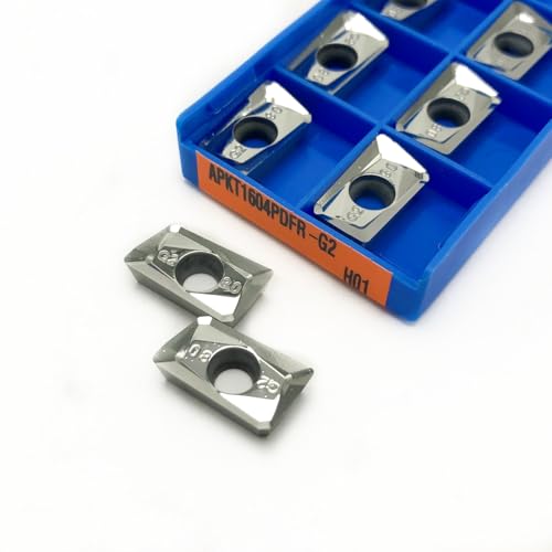 10 stücke Fräsen Einsatz APKT1604 PDFR-MA/G2/MA3 Hartmetall Einsätze APMT1604 Drehmaschine Teile Werkzeug Fräsen Einsätze Hartmetall CNC(APKT1604PDFR-G2 H01) von AYLFGSMG