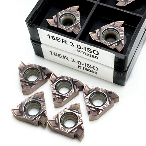 10 stücke Gewinde 16ER 1,0 ISO 1,25 1,5 1,75 2,0 2,5 3.0ISO 16ER Gewinde Drehen Werkzeuge Wolfram Hartmetall Einsatz Threading Drehmaschine(1.5 ISO) von AYLFGSMG