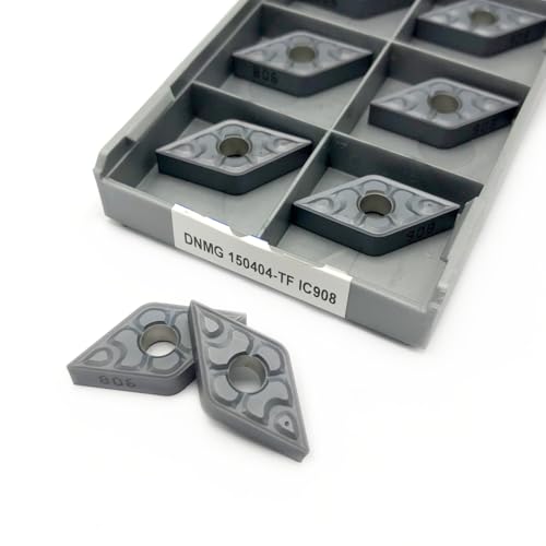10 stücke Hartmetalleinsatz DNMG150404 DNMG150408 IC907 IC908 Drehwerkzeug DNMG 150404 150408 Dreheinsatz CNC-Schneidwerkzeug(DNMG 150404-TF IC908) von AYLFGSMG
