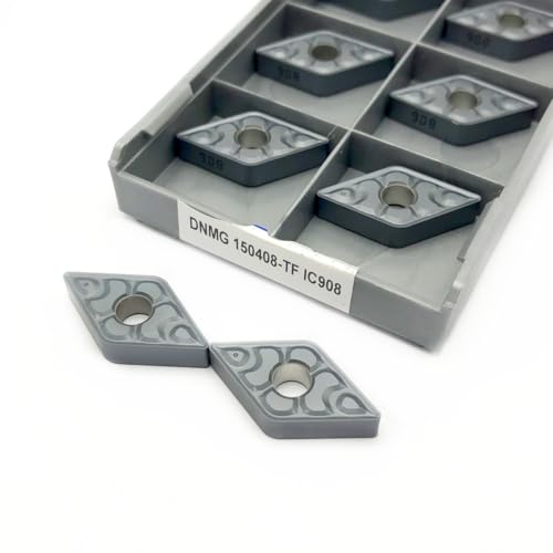 10 stücke Hartmetalleinsatz DNMG150404 DNMG150408 IC907 IC908 Drehwerkzeug DNMG 150404 150408 Dreheinsatz CNC-Schneidwerkzeug(DNMG 150408-TF IC908) von AYLFGSMG