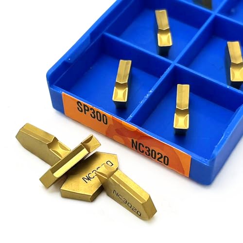 10 stücke Maschine Werkzeug Stechplatten SP200 SP300 SP400 PC9030 NC3020 NC3030 Stech Hartmetalleinsätze SP300 Drehwerkzeuge Dreheinsatz(SP300 NC3020) von AYLFGSMG