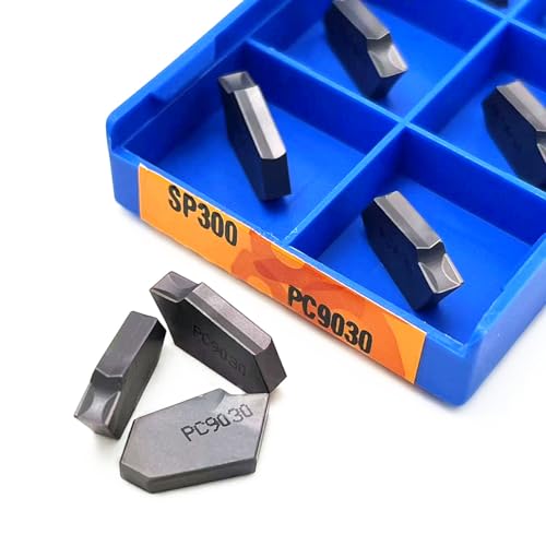 10 stücke Maschine Werkzeug Stechplatten SP200 SP300 SP400 PC9030 NC3020 NC3030 Stech Hartmetalleinsätze SP300 Drehwerkzeuge Dreheinsatz(SP300 PC9030) von AYLFGSMG