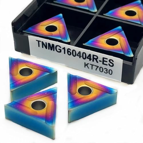 10 stücke Nano Blau TNMG160404RES KT7030 TNMG160408RES KT7030 Harte Legierung Drehen Klinge Harten Stahl Hohe Qualität NanoBlue Seriesversatily(TNMG160404RES KT7030) von AYLFGSMG
