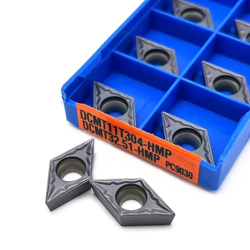 10 stücke Pin Fräsen Werkzeug DCMT070204 DCMT11T304 PC9030 NC3020 Hartmetall Werkzeug Hohe Qualität Schneiden Werkzeug DCMT 070204 Drehen Einsatz(DCMT11T304 PC9030) von AYLFGSMG
