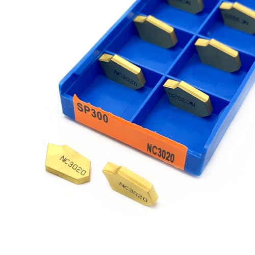 10 stücke SP300 SP400 PC9030 NC3020 NC3030 Schlitz Hartmetall Einsätze Abschied Und Einstechen Metall Werkzeug Drehmaschine Werkzeug Einstechen Drehen Werkzeug(SP300 NC3020) von AYLFGSMG