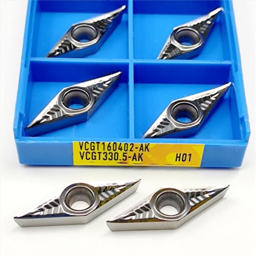 10 stücke VCGT160402 VCGT160404 VCGT160408 AK H01 Hartmetall-drehwendeplatten for Aluminium CNC Drehmaschine Werkzeug VCGT 160402 160404 160408(VCGT160408 AK H01) von AYLFGSMG