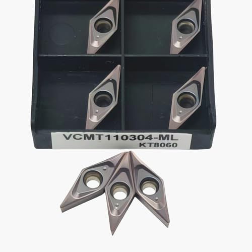 10 stücke VCMT110304 VCMT110302 VCMT110301 ML KT8060 CNC Zylindrischen Hartmetall Werkzeuge Metall Drehen Werkzeuge Drehen Einsätze(VCMT110304-ML KT8060) von AYLFGSMG