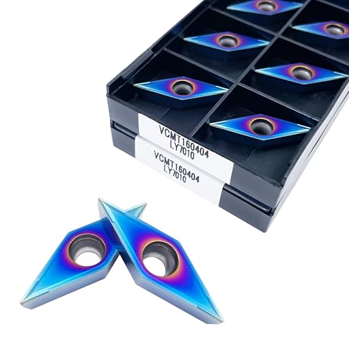 10 stücke VCMT160404 VCMT160408 LY7010 Nano Blau Harte Legierung Klinge Metall Drehen Werkzeug CNC Drehen Werkzeug VCMT160404 Drehen Werkzeug(VCMT160408 LY7010) von AYLFGSMG