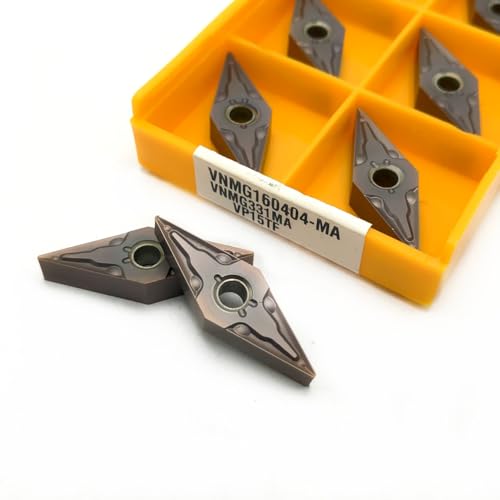 10 stücke VNMG160408 VNMG160404 MA VP15TF UE6020 Hartmetall Einsätze Externe Drehen Werkzeug Schneiden Werkzeug CNC Einsätze Drehen Einsatz Drehmaschine Werkzeug(VNMG160404-MA VP15TF) von AYLFGSMG