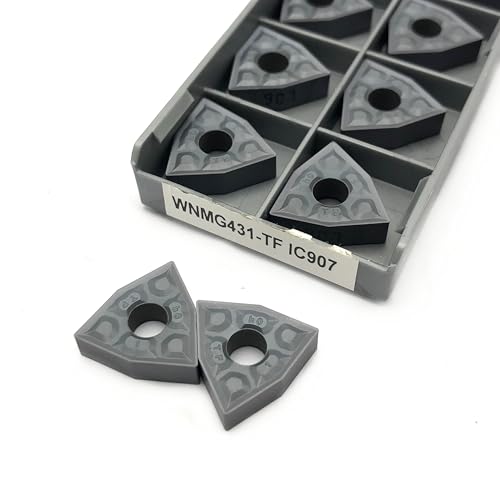 10 stücke WNMG080408 WNMG080404 TF IC907 IC908 Externe Drehen Werkzeuge Hartmetall Einsatz WNMG 080404 080408 Drehmaschine Cutter Werkzeug Drehen Einsatz(WNMG080404-TF IC907) von AYLFGSMG