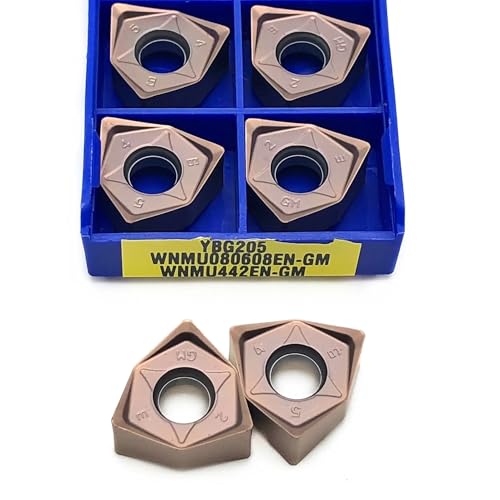 10 stücke WNMU080608EN-GM YBG302 YBG205 Schneller Vorlauf Zu Externe Drehen Werkzeug Fräser Klinge Pin Fräsen Werkzeug(WNMU080608EN YBG205) von AYLFGSMG