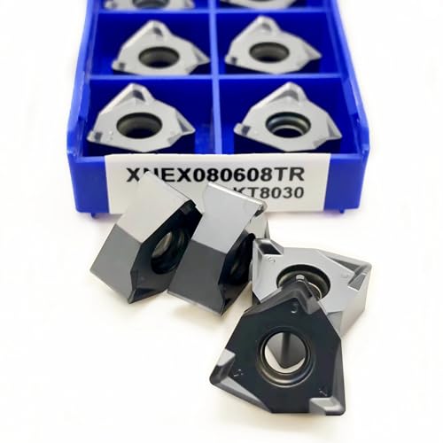 10 stücke XNEX080608 KT8030 KT8060 Fast Forward Fräser CNC drehmaschine fräsen werkzeug entwickelt bearbeitung von edelstahl stahl material(XNEX080608TR KT8030) von AYLFGSMG