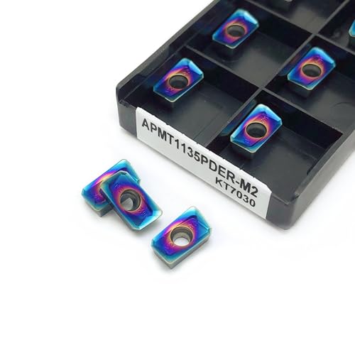 10PCS APMT1135PDER-M2 KT7030 APMT1135PDER-H2 KT7030 Hartmetall Einsätze APMT1135 Nano-blau Fräsen Einsätze(APMT1135 M2 KT7030) von AYLFGSMG