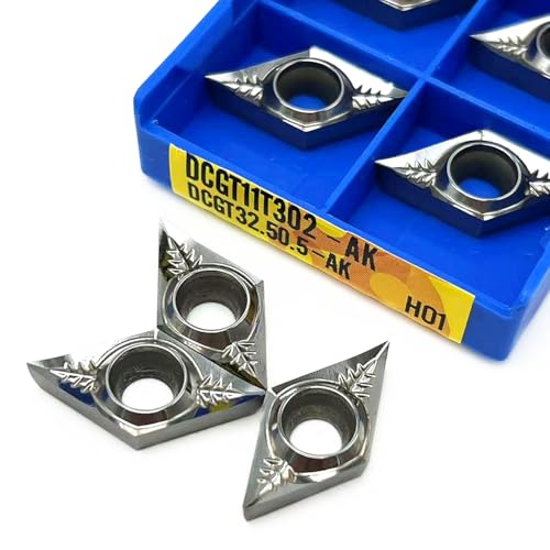 10PCS DCGT11T302 DCGT11T304 DCGT11T308 AK H01 Aluminium Cutter Klinge Einsatz Schneiden Werkzeug Cnc Drehen Werkzeuge DCGT(DCGT11T302-AK H01) von AYLFGSMG