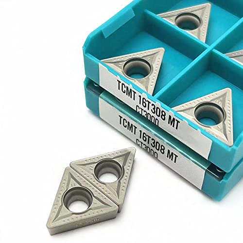 10PCS Hartmetall Werkzeug Schneiden Werkzeug TCMT16T304 TCMT16T308 MT CT3000 Hartmetall Einsätze Drehen Werkzeuge for Edelstahl TCMT16T304(TCMT16T304 MT CT3000) von AYLFGSMG