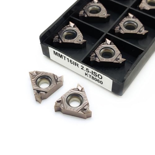10PCS MMT16ER MMT16IR 1.0/1.25/1.5/1.75/2.0/2.5/3,0 KT8060 CNC Gewinde Fräser hartmetall Werkzeug Gewinde Inser(16IR 2.5-ISO KT8060) von AYLFGSMG
