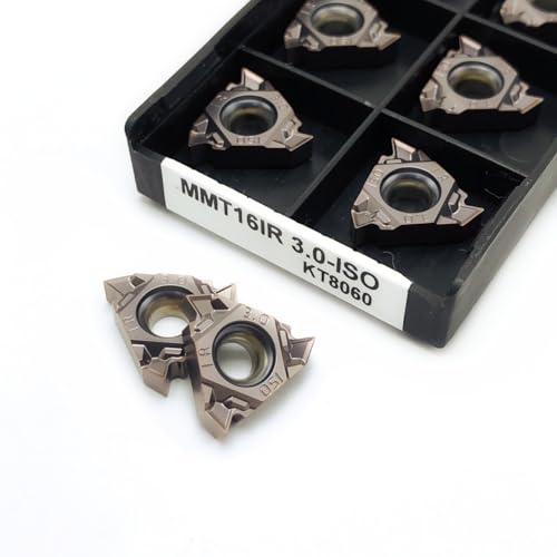 10PCS MMT16ER MMT16IR 1.0/1.25/1.5/1.75/2.0/2.5/3,0 KT8060 CNC Gewinde Fräser hartmetall Werkzeug Gewinde Inser(16IR 3.0-ISO KT8060) von AYLFGSMG