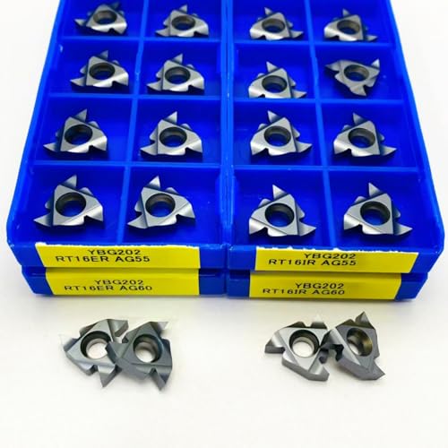 10PCS RT16ER AG60 YBG202 16ER AG55 16IR AG55 RT16IR Harte Legierung Gewinde Klinge Mit Interne Gewinde Externe Gewinde(RT16IR AG60 YBG202) von AYLFGSMG