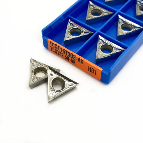 10PCS TCGT16T302 TCGT16T304 TCGT16T308-AK H01 Aluminium Einsatz Interne Drehen Werkzeug Drehmaschine Drehen Einsatz(TCGT16T302-AK H01) von AYLFGSMG