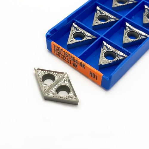 10PCS TCGT16T302 TCGT16T304 TCGT16T308-AK H01 Aluminium Einsatz Interne Drehen Werkzeug Drehmaschine Drehen Einsatz(TCGT16T304-AK H01) von AYLFGSMG