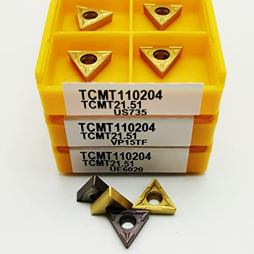 10PCS TCMT110204 VP15TF TCMT110204 UE6020 Hartmetall Einsätze Interne Drehen Werkzeuge Drehen Einsätze TCMT 110204 Schneiden Werkzeuge(TCMT110204 VP15TF) von AYLFGSMG
