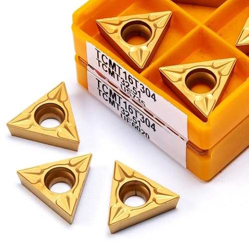 10pcs Tungsten Carbide Blade Turning TCMT16T304 TCMT16T308 VP15TF US735 Authentic CNC Machine Tool Milling Insert Lathe Insert(TCMT16T304 US735) von AYLFGSMG