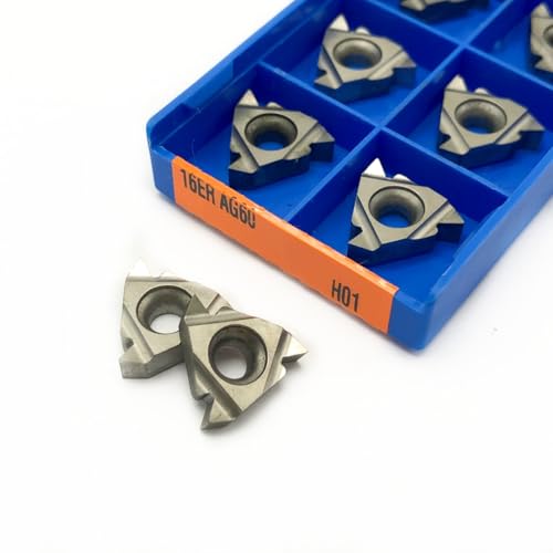16ER AG60 H01 16IR AG60 H01 Gewinde Drehen Werkzeug Aluminium Einsatz CNC Drehen Einsatz Schneiden Gewinde Metall Drehmaschine Werkzeuge(16ER AG60 H01) von AYLFGSMG
