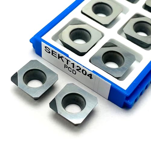 2pc PCD CBN SEHT1204 SEKT1204CNC planfräser Hochwertiges Drehmesser for Kupfer, Aluminium und andere Nichteisenmetalle(SEHT1204-CBN) von AYLFGSMG