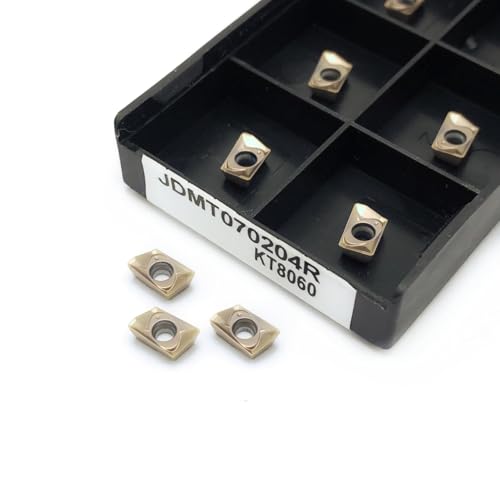 Hartmetall-Quadrat-Schulterfräseinsatz JDMT070204R JDMT070208R CNC-Schnellvorlauf for Fräseinsatz for die Bearbeitung von Edelstahl(JDMT070204R KT8060) von AYLFGSMG