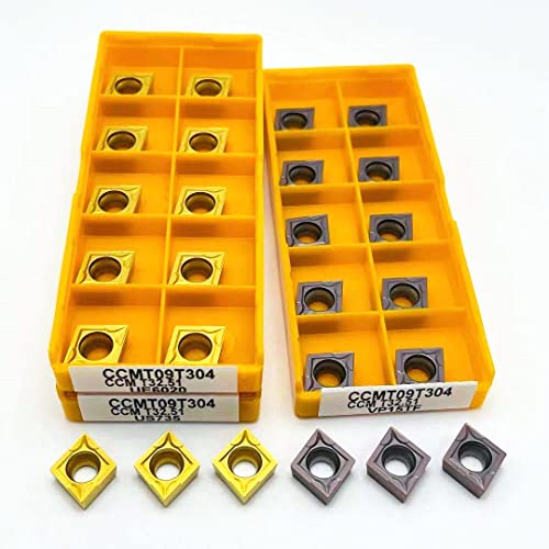 Hartmetalleinsatz CCMT09T304 CCMT09T308 VP15TF UE6020 US735 CCMT060204 Metalldrehwerkzeug Schaftfräser CCMT09T308 CNC-Werkzeug(CCMT060204 US735) von AYLFGSMG