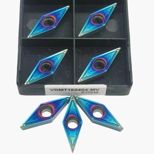 Nano-blau 10 STÜCKE VBMT160408 VBMT160404 MV KT7030 Hartmetalleinsätze Drehwerkzeug Drehschneider(VBMT160404-MV KT7030) von AYLFGSMG