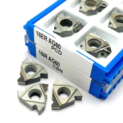 PCD CBN Diamond Cutting Tool Thread Insert 16IR AG60 AG55 16ER AG60 AG55 CNC Indexing CNC Diamond Lathe Tool Thread Insert(16ER AG55 PCD,10PCS) von AYLFGSMG