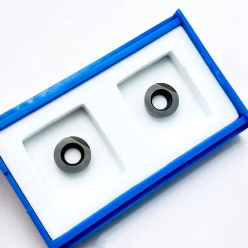 PCD CBN-Drehwerkzeug RPMW10T3 PCD RPMT1003 R5 wird for die PCD-Bearbeitung von Kupfer und Aluminium RPGT in hartem Stahl und Gusseisen verwendet(Brown) von AYLFGSMG