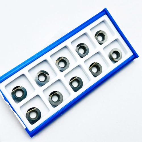 PCD CBN-Drehwerkzeug RPMW10T3 PCD RPMT1003 R5 wird for die PCD-Bearbeitung von Kupfer und Aluminium RPGT in hartem Stahl und Gusseisen verwendet(WHITE) von AYLFGSMG