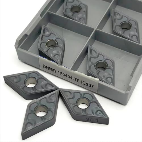 Schneideinsätze DNMG150404 TF IC907 IC908 Drehwerkzeug 10 STÜCKE DNMG150408 TF IC907 IC908 Externes Metalldrehwerkzeug(DNMG 150404-TF IC907) von AYLFGSMG