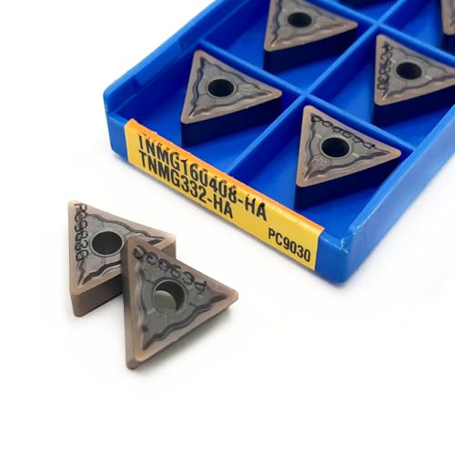 TNMG160404 TNMG160408 HA PC9030 Externe Drehen Werkzeug Hartmetall Einsatz for Stahl Verarbeitung Metall Schneiden Drehmaschine Werkzeuge(TNMG160408-HA PC9030) von AYLFGSMG