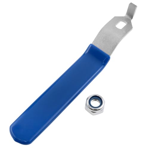 AYLIFU DN32 Edelstahl-Kugelhahn-Griff, Schlauch, Kugelhahn-Griff, Ersatz, Blau (12 × 7 mm) für Außenhahn, Ersatz-Serviceschlauch, Wasserdüse, 1 Stück von AYLIFU