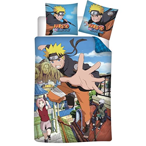 AYMAX Naruto Shippuden – Parure de Lit 140 x 200 cm – '100% algodón' von Aymax