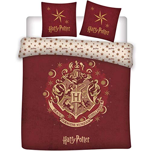 Harry Potter Bettwäsche Set 240x220 cm Bettbezug mit 2 Kopfkissenbezug 63x63 cm von Harry Potter