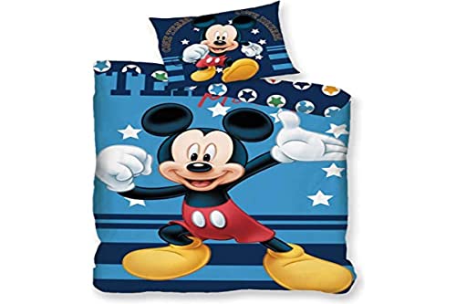 AYMAX S.P.R.L. Mickey Mouse - Juego de Cama Infantil (140 x 200 cm, Funda de Almohada de 65 x 65 cm, 100% algodón), diseño de Mickey Mouse von AYMAX S.P.R.L.