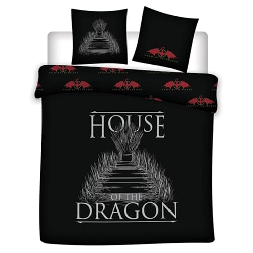 Parure de lit double réversible House of the Dragon - 220 cm x 240 cm von Aymax