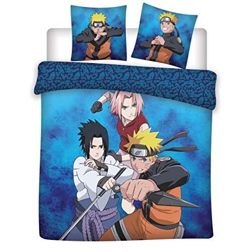 Aymax Naruto, Parure de lit 240 x 220 cm, 100 % Baumwolle von Aymax