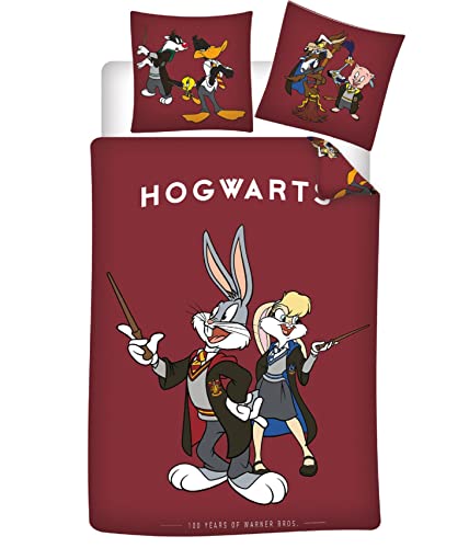 Aymax Bettwäsche Set Hogwarts Looney Tunes 135 x 200cm von Aymax