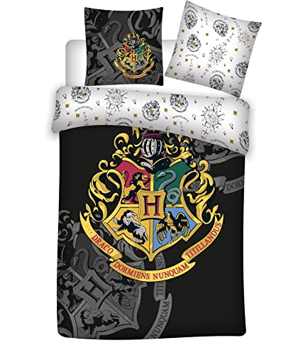 Aymax Harry Potter Wende Bettwäsche 80 x 80 cm + 135 x 200 cm 100% Baumwolle von Aymax