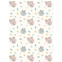 Disney Bambi Flanell Baby-Fleecedecke – Weicher Komfort in 150 x 110 cm von AYMAX