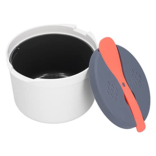2L Mikrowelle Heißer Reiskocher, Haushaltsmikrowelle Reiskocher 2-Schicht-Reisdampfer Hochtemperaturbeständiger Dampftopf für das Kochen von Reis in der Küche zu Hause von AYNEFY