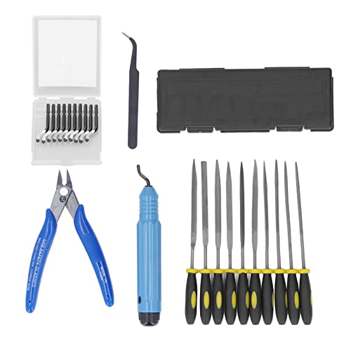 3D-Druck-Werkzeugset, Modellschnitzmesser-Trimmfeilen-Werkzeugset, Entgratungswerkzeug, Reinigungs-, Endbearbeitungs- und Druckwerkzeug, Inklusive Schabermesserfeile, 3D-Druck-Werkzeugset, Modellschnitzmesser-Trimmfeilen-Werkzeugset, Entgratungswerkzeug, Reinigungs-, Endbearbeitungs- und Druckwerkzeug, Inklusive Schabermesserfeile, von AYNEFY