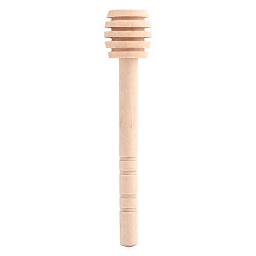 50 Stück Hölzerne Honigstäbchen, Einzeln Verpackte Hölzerne Honiglöffel Kleine Hölzerne Honiglöffelstäbchen Drizzler für Honigglastopf Dispense Drizzle Honey Wedding Party Favors(10cm) von AYNEFY